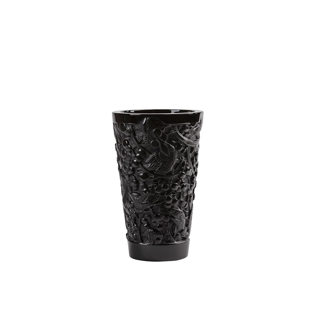 10732300 Ваза Merles&Raisins черная MS, Lalique.jpg
