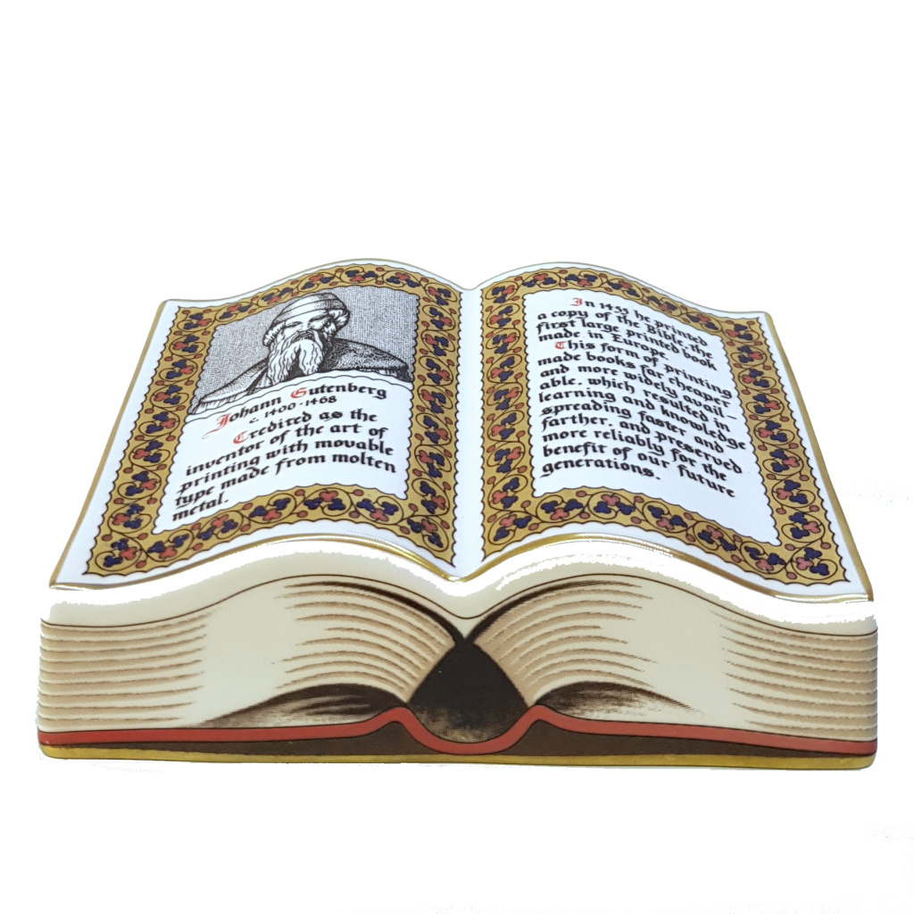 1455 Millennium Collection Книга. Первопечатник библии Johann Gutenberg 2000 экземпляров, Spode (2).jpg
