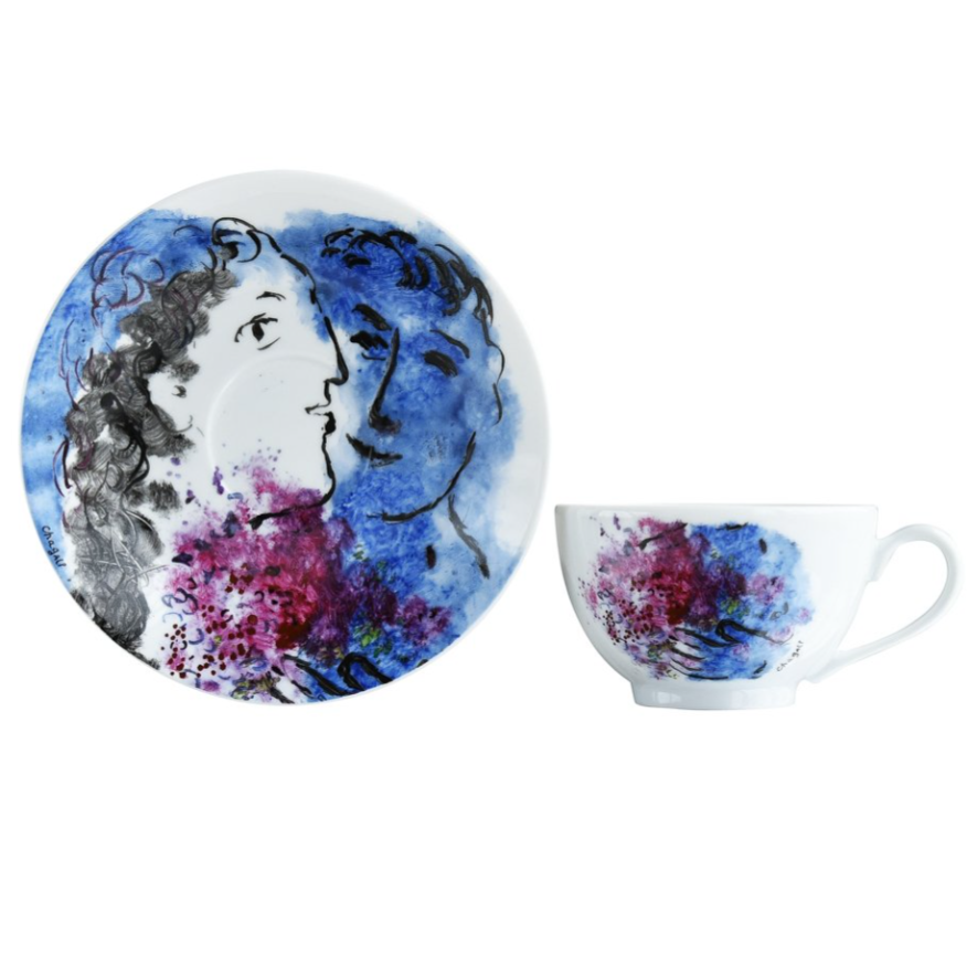Чайный сервиз Bernardaud Les Bouquets de Fleurs de Marc Chagall на 6 персон, 15 предметов (2).png